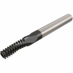 Iscar - 3/4-10 UN, 14.4mm Cutting Diam, 4 Flute, Solid Carbide Helical Flute Thread Mill - Internal Thread, 34.3mm LOC, 105mm OAL, 16mm Shank Diam - Eagle Tool & Supply