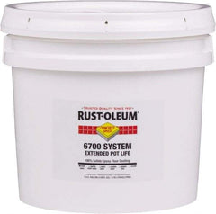 Rust-Oleum - 2 Gal Pail Dunes Tan Epoxy Floor Coating - 100 Sq Ft/Gal Coverage, <100 g/L g/L VOC Content, Low Odor & Low VOC - Eagle Tool & Supply
