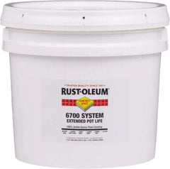 Rust-Oleum - 2 Gal Pail Silver Gray Epoxy Floor Coating - 100 Sq Ft/Gal Coverage, <100 g/L g/L VOC Content, Low Odor & Low VOC - Eagle Tool & Supply