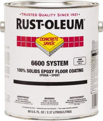 Rust-Oleum - 1 Gal Can Silver Gray 100% Solids Epoxy - 100 Sq Ft/Gal Coverage, <50 g/L VOC Content, Abrasion & Impact Resistance, Easy to Maintain, Durable, Withstands Intermittent Chemical Spills & Low-Viscosity Formula - Eagle Tool & Supply