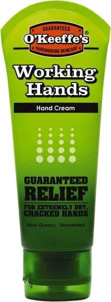 O'Keeffe's - 3 oz Moisturizing Hand Cream - Comes in Tube, Fragrance Free - Eagle Tool & Supply