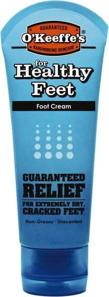 O'Keeffe's - 3 oz Moisturizing Foot Cream - Comes in Tube, Fragrance Free - Eagle Tool & Supply