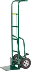 Little Giant - 800 Lb Capacity 60" OAH Hand Truck - Continuous Handle, Steel, Solid Rubber Wheels - Eagle Tool & Supply