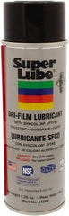 Synco Chemical - 5.25 oz Aerosol Can Dry Film Lubricant - White, -40°F to 500°F, Food Grade - Eagle Tool & Supply