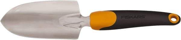 Fiskars - Handheld Trowel - 6" Plastic Overmold Handle, Cast Aluminum Blade, 12" OAL - Eagle Tool & Supply