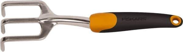 Fiskars - Handheld Cultivator - 6" Plastic Overmold Handle, Cast Aluminum Blade, 12" OAL - Eagle Tool & Supply