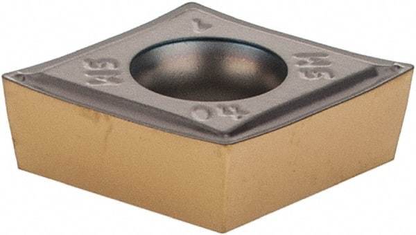Iscar - CCMT431 SM Grade IC807 Carbide Turning Insert - TiAlN Finish, 80° Diamond, 1/2" Inscr Circle, 3/16" Thick, 1/64" Corner Radius - Eagle Tool & Supply