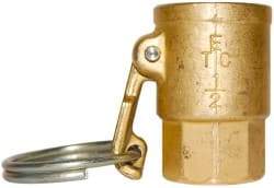 EVER-TITE Coupling Products - 1-1/2" Brass Cam & Groove Suction & Discharge Hose Female Coupler Female NPT Thread - Part D, 1-1/2" Thread, 350 Max psi - Eagle Tool & Supply
