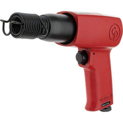 Chicago Pneumatic - 3,000 BPM, 2.6 Inch Long Stroke, Pneumatic Chipping Hammer - 25 CFM Air Consumption, 1/4 NPT Inlet - Eagle Tool & Supply