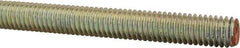 Value Collection - 3/8-16 UNC (Coarse), 6' Long, Alloy Steel Threaded Rod - Yellow Zinc-Plated Finish, Right Hand Thread - Eagle Tool & Supply