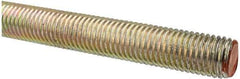 Value Collection - 3/4-10 UNC (Coarse), 3' Long, Alloy Steel Threaded Rod - Yellow Zinc-Plated Finish, Right Hand Thread - Eagle Tool & Supply