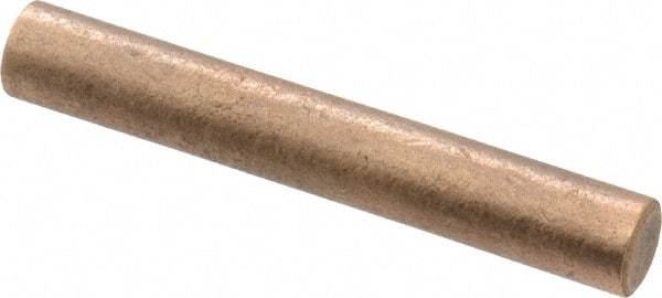 Made in USA - 1/4 Inch Diameter x 2 Inch Long, Oil Impregnated Bronze Round Rod - Alloy SAE 841 - Eagle Tool & Supply