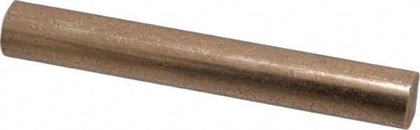 Made in USA - 3/8 Inch Diameter x 3 Inch Long, Oil Impregnated Bronze Round Rod - Alloy SAE 841 - Eagle Tool & Supply