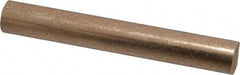 Made in USA - 3/8 Inch Diameter x 3 Inch Long, Oil Impregnated Bronze Round Rod - Alloy SAE 841 - Eagle Tool & Supply