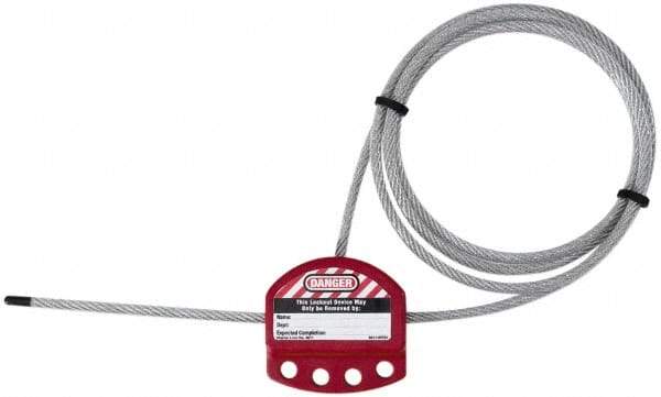 NMC - Cable Lockouts Cable Length (Feet): 6 Number of Lockout Points: 4 - Eagle Tool & Supply