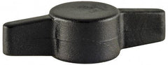 Made in USA - Tee Plastic Thumb Screw - 30mm OAL, 30mm Head Diam x 7.8mm Head Height - Eagle Tool & Supply