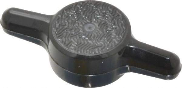 Made in USA - Tee Plastic Thumb Screw - 1" OAL, 1" Head Diam x 1/4" Head Height - Eagle Tool & Supply