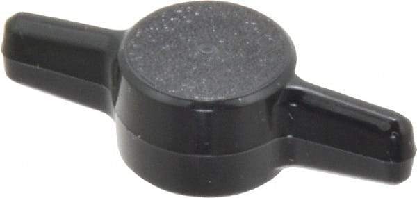 Made in USA - Tee Plastic Thumb Screw - 1-1/2" OAL, 1-1/2" Head Diam x 13/32" Head Height - Eagle Tool & Supply