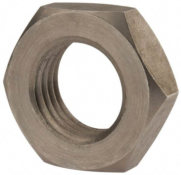 Value Collection - M27x3.00 Metric Coarse Stainless Steel Right Hand Hex Jam Nut - 41mm Across Flats, 13.5mm High, Uncoated - Eagle Tool & Supply