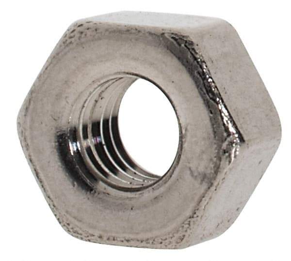 Value Collection - M3x0.50 Metric Coarse Stainless Steel Right Hand Heavy Hex Nut - 5.5mm Across Flats, 3mm High, Uncoated - Eagle Tool & Supply