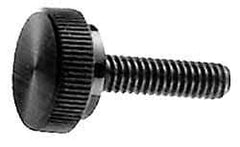 Made in USA - #10-32 Knurled Shoulder Steel Thumb Screw - 3/4" OAL, 5/8" Head Diam - Eagle Tool & Supply