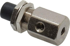 Specialty Mfr - 10-32 Non Exhaust Push Button Valve - 0.1 CV Rate, 150 Max psi, Normally Closed Actuator - Eagle Tool & Supply