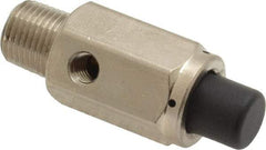 Specialty Mfr - 1/8M Non Exhaust Push Button Valve - 0.15 CV Rate, 150 Max psi, Normally Closed Actuator - Eagle Tool & Supply