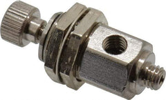 Specialty Mfr - 10-32 Male x Female Mini Needle Valve - 0.1 CV Rate, 150 Max psi, 5-Turn Adjustment - Standard - Eagle Tool & Supply