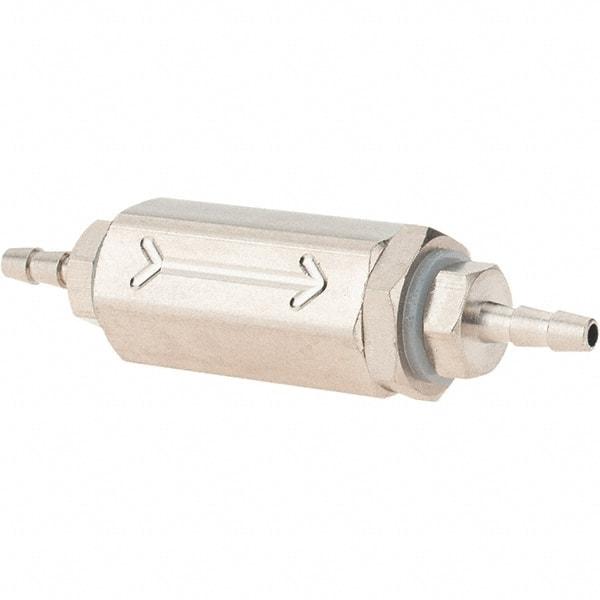 Specialty Mfr - 1/16" Barb x Barb Universal Check Valve - 0.03 CV Rate, 1.5 CFM, 150 Max psi - Eagle Tool & Supply