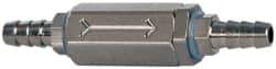 Specialty Mfr - 1/8" Barb x Barb Universal Check Valve - 0.06 CV Rate, 2.5 CFM, 150 Max psi - Eagle Tool & Supply