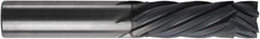 RobbJack - 10mm Cutting Diam x 25mm Length of Cut, 6 Flute, Compression Spiral Router Bit - Diamond Coated, Right Hand Cut, Solid Carbide, 2-1/2" OAL x 10mm Shank Diam, Compression - Eagle Tool & Supply