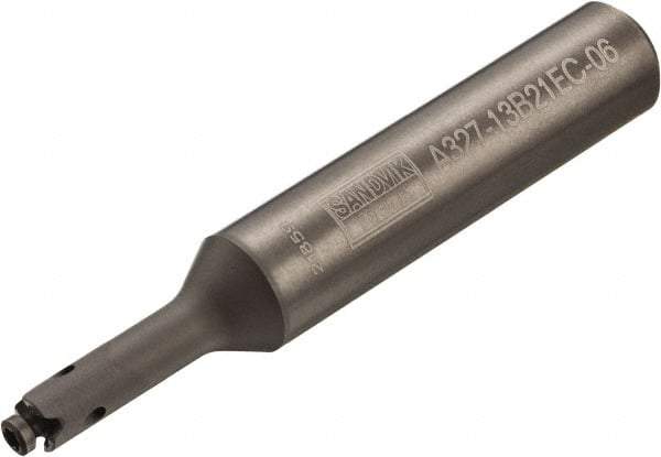 Sandvik Coromant - CoroMill 327 5/8" Weldon Shank Milling Tip Insert Holder & Shank - 6.0431" Projection, 0.563" Neck Diam, 0.563" Nose Diam, 6.0431" OAL, Carbide A327-xxB Tool Holder - Eagle Tool & Supply