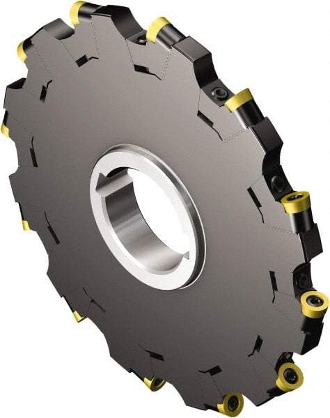 Sandvik Coromant - 32 Connection, 0.4724" Cutting Width, 1.0433" Depth of Cut, 1.2598" Hole Diam, 8 Tooth Indexable Slotting Cutter - N331.32..Sxx.. MQ Toolholder, RCKT 12 04 M0 Insert, Neutral Cutting Direction - Eagle Tool & Supply