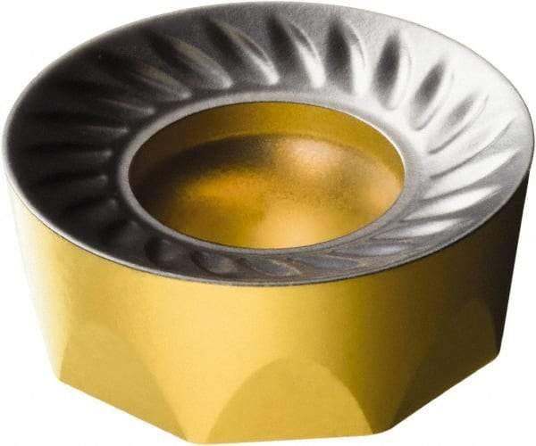 Sandvik Coromant - RCKT10T3M0 PM Grade 4340 Carbide Milling Insert - TiCN/Al2O3/TiN Coated, 5/32" Thick, 10mm Inscribed Circle - Eagle Tool & Supply