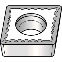 Kennametal - CCMT32.52 UF Grade KCP10B Carbide Turning Insert - TiOCN Finish, 80° Diamond, 3/8" Inscr Circle, 5/32" Thick, 1/32" Corner Radius - Eagle Tool & Supply