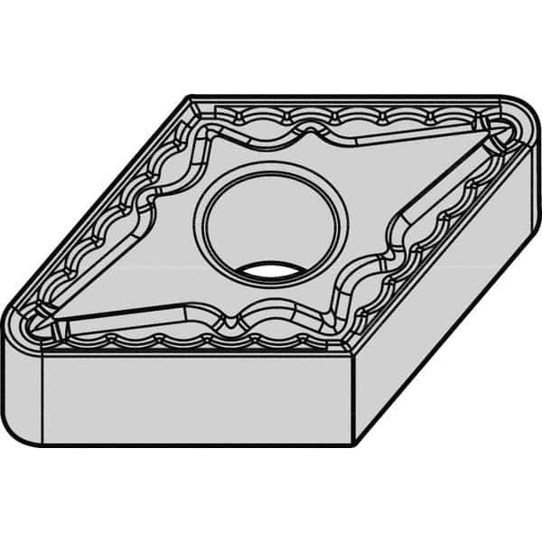 Kennametal - DNMG443 MG Grade KCP10B Carbide Turning Insert - TiOCN Finish, 55° Diamond, 1/2" Inscr Circle, 1/4" Thick, 3/64" Corner Radius - Eagle Tool & Supply
