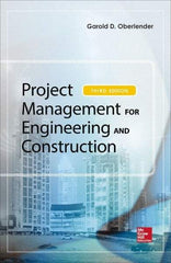 McGraw-Hill - PROJECT MANAGEMENT FOR ENGINEERING AND CONSTRUCTION Handbook, 3rd Edition - by Garold (Gary) Oberlender, McGraw-Hill, 2014 - Eagle Tool & Supply