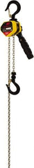 Ingersoll-Rand - 1,650 Lb Lifting Capacity, 10' Lift Height, Mini-Ratchet Lever Hoist - Made from Chain, 65 Lb Avg Pull to Lift Rated Load, 1 Chain - Eagle Tool & Supply