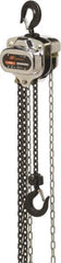 Ingersoll-Rand - 4,400 Lb Lifting Capacity, 10' Lift Height, Hand Hoist - Made from Chain, 75' Overhaul to Lift 1', 1 Chain - Eagle Tool & Supply