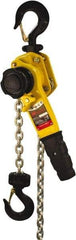 Ingersoll-Rand - 3,300 Lb Lifting Capacity, 20' Lift Height, Lever Hoist - Made from Chain, 68.1 Lb Avg Pull to Lift Rated Load, 1 Chain - Eagle Tool & Supply