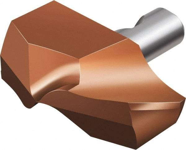 Sandvik Coromant - Series CoroDrill\xAE 870, 27mm Diam Grade 4234 142° Replaceable Drill Tip - Carbide, TiAlN Finish, 27 Seat Size, Through Coolant - Eagle Tool & Supply