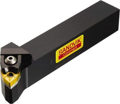 Sandvik Coromant - MWLN, Left Hand Cut, -5° Lead Angle, 1" Shank Height x 1" Shank Width, Negative Rake Indexable Turning Toolholder - 6" OAL, WNMG 08 04 08 Insert Compatibility, Series T-Max P - Eagle Tool & Supply