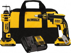 DeWALT - 20 Volt Cordless Tool Combination Kit - Includes Brushless Screwgun & Drywall Cutout Tool, Lithium-Ion Battery Included - Eagle Tool & Supply