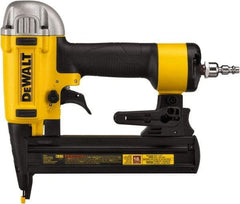 DeWALT - 1/4" Crown, 18 Gauge, 100 Staple Capacity Power Stapler - 1/4" Inlet, 70 to 100 psi Air Pressure, Includes DWFP1838 Stapler - Eagle Tool & Supply