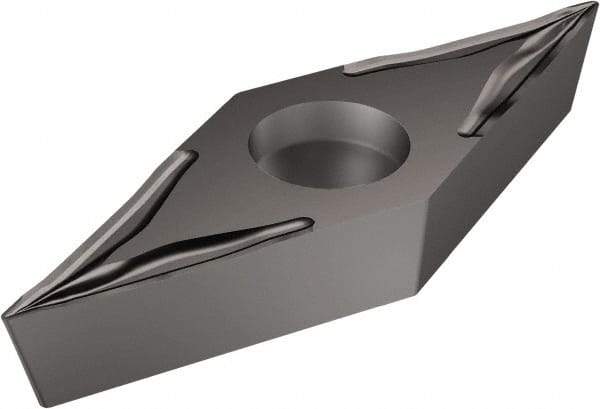 Sandvik Coromant - VBGT3303 UM Grade 1105 Carbide Turning Insert - TiAlN2 Finish, 35° Diamond, 3/8" Inscr Circle, 3/16" Thick, 0.1mm Corner Radius - Eagle Tool & Supply