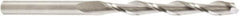 Amana Tool - 1/4" Cutting Diam x 2-1/4" Length of Cut, 2 Flute, Upcut Spiral Router Bit - Uncoated, Right Hand Cut, Solid Carbide, 4" OAL x 1/4" Shank Diam, Flute, 30° Helix Angle - Eagle Tool & Supply