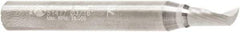 Amana Tool - 3/16" Cutting Diam x 3/8" Length of Cut, 1 Flute, Upcut Spiral Router Bit - Uncoated, Right Hand Cut, Solid Carbide, 2" OAL x 1/4" Shank Diam, 30° Helix Angle - Eagle Tool & Supply