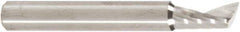 Amana Tool - 3/16" Cutting Diam x 3/8" Length of Cut, 1 Flute, Upcut Spiral Router Bit - Uncoated, Right Hand Cut, Solid Carbide, 1-1/2" OAL x 3/16" Shank Diam, 20° Helix Angle - Eagle Tool & Supply