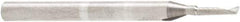 Amana Tool - 1/16" Cutting Diam x 1/4" Length of Cut, 1 Flute, Upcut Spiral Router Bit - Uncoated, Right Hand Cut, Solid Carbide, 1-1/2" OAL x 1/8" Shank Diam, 30° Helix Angle - Eagle Tool & Supply