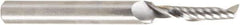 Amana Tool - 3/16" Cutting Diam x 7/8" Length of Cut, 1 Flute, Upcut Spiral Router Bit - Uncoated, Right Hand Cut, Solid Carbide, 2-1/2" OAL x 1/4" Shank Diam, 30° Helix Angle - Eagle Tool & Supply